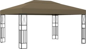 vidaXL Κιόσκι Taupe 3 x 4 μ. Υφασμάτινο