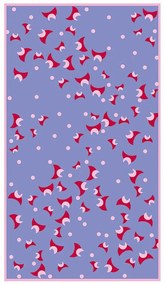 Πετσέτα Θαλάσσης EM11 Purple-Red Palamaiki Θαλάσσης 90x160cm Microfiber