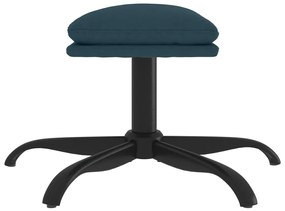 vidaXL Υποπόδιο Μπλε 60x60x36 εκ. Βελούδινο