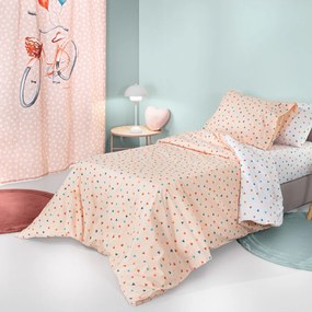 Σεντόνια Μονά (Σετ) Guy Laroche Amore Salmon Ροζ ΧΩΡΙΣ ΛΑΣΤΙΧΟ 165x250