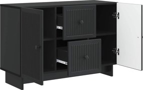 vidaXL Πλαϊνό γραφείο Μαύρο 89 x 34,5 x 60 εκ. Επεξεργασμένο Ξύλο