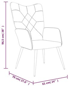 vidaXL Πολυθρόνα Relax Σχέδιο Patchwork Υφασμάτινη