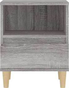 vidaXL Κομοδίνα 2 Τεμ. Γκρι Sonoma 40x35x50 εκ.