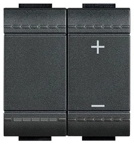 Διακόπτης Ρυθμιστή Φωτισμού Dimmer 20-600W 2 ΣΤ Γραφίτης Bticino L4408N Legrand-L4408N-Ανθρακί L4408N