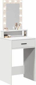 vidaXL Τραπέζι περιποίησης Λευκό 50 x 41 x 140 εκ. Επεξεργασμένο ξύλο