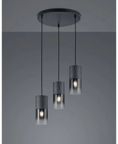 Κρεμαστό Φωτιστικό Οροφής 3xE27 Φ37cm Robin Trio Lighting-310630332-Μαύρο 310630332