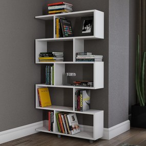 Βιβλιοθήκη Λευκό DAMAN 90x20x156