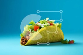 Σετ των 2 Intra Συλλεκτικό Ξύλινο Παζλ Plywood 4mm - Πολύχρωμο τάκο με φρέσκα υλικά Σε Ξύλινο Κουτί - Διαστάσεις: 10x10 cm – 25 κομμάτια