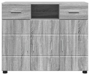 vidaXL Πλαϊνό γραφείο με συρτάρι Γκρι sonoma 88.5 x 30.5 x 73 εκ