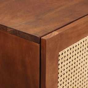 vidaXL Ψηλή Πολυθρόνα Καφέ 40 x 33,5 x 110 εκ Στερεό ξύλο μάνγκο