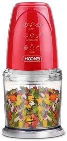 Πολυκόπτης Multi 260W με Δοχείο 500ml Hoomei HM-6280R Κόκκινο