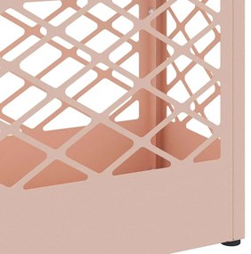 vidaXL Σχέδιο & βάση αποθήκευσης Ροζ 28 x 12 x 41 εκ Ατσάλι