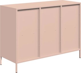 vidaXL Ντουλάπι Ροζ 101,5x39x73,5 εκ. από Χάλυβα Ψυχρής Έλασης