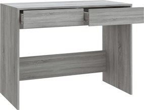 vidaXL Γραφείο Γκρι Sonoma 100x50x76,5 εκ. από Επεξεργασμένο Ξύλο