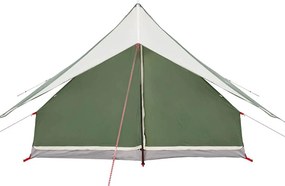 vidaXL Οικογενειακή Σκηνή Πράσινο και Λευκό 256 x 256 x 185 εκ