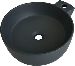 Cupa Black M 40x47 - Επιτραπέζιος νιπτήρας μαύρος