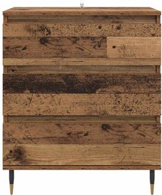 vidaXL Πλαϊνό γραφείο Παλιό Ξύλο 60 x 35 x 70 cm Επεξεργασμένο ξύλο