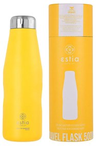 Estia 01-9007 Save Aegean Travel Flask Μπουκάλι Θερμός 500ml, Pineapple Yellow