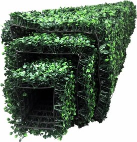 Πυξάρι Τεχνητό Φυτό  με Σχήμα Πυραμίδα Σετ των 3