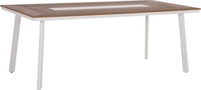 ΤΡΑΠΕΖΙ ΑΛΟΥΜΙΝΙΟΥ TABER HM5131.11 ΛΕΥΚΟ ΜΕ POLYWOOD TOP 200x100x75Υεκ