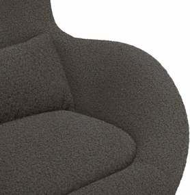 vidaXL Κάθισμα-αυγό Σκούρο Γκρι 63 x 73 x 90 εκ ύφασμα