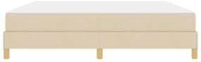 vidaXL Κρεβάτι με ελατήρια Κρέμα και Καφέ 180 x 200 cm