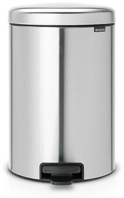 Brabantia 649046 Κάδος Απορριμμάτων 20L, Matt Steel Fingerprint Proof