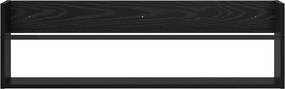 vidaXL Ράφι Περιοδικών Μαύρη Οξυά 100 x 12 x 30 εκ Επεξεργασμένο ξύλο