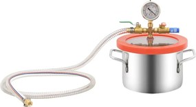 vidaXL Θάλαμος Κενού με Αντλία Δύο Σταδίων 3,7 Λίτρα