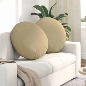 vidaXL Μαξιλάρια καθισμάτων 2 pcs Γκρι Πράσινο Ø 80 cm