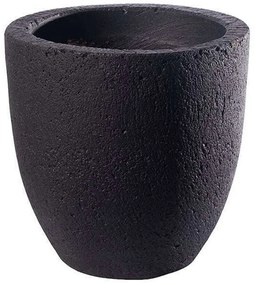 Γλάστρα Τσιμεντένια Στρογγυλή Botani A-7470-8 20x20x20cm Black Supergreens Τσιμέντο