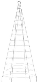 vidaXL Χριστουγεννιάτικο δέντρο LED 200 LED Πολύχρωμα LED 180 εκ.