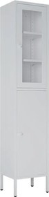 Ντουλάπι μεταλλικό Nextdeco με 2 πόρτες λευκό Υ180x35x30εκ.
