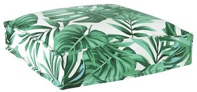 vidaXL Μαξιλάρι παλέτας για κάθισμα Floral 4 pcs Μοτίβο φύλλων