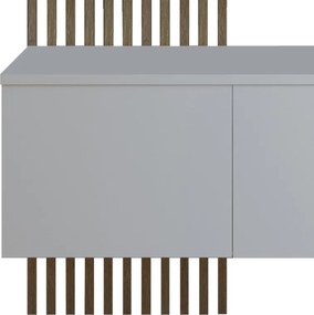 Έπιπλο εισόδου Arika pakoworld λευκό-sonoma 100x37x199.5εκ