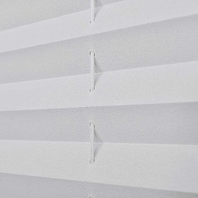 vidaXL Πλισέ στόρι σκίασης 80x125cm Λευκό