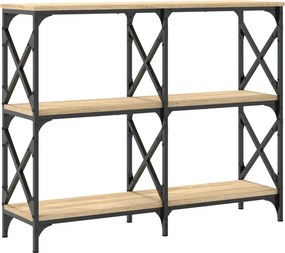 vidaXL Τραπέζι Κονσόλα Sonoma Δρυς 100 x 28 x 80,5 εκ. Επεξεργ. Ξύλο
