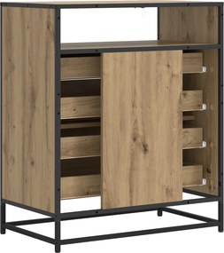 vidaXL Ντουλάπι με Συρτάρια 4-Συρτάρι Artisan δρυς 70 x 41 x 83,5 εκ.