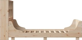 vidaXL Κρεβάτι Βιβλιοθήκη Χωρίς Στρώμα 90x200 εκ Μασίφ Ξύλο