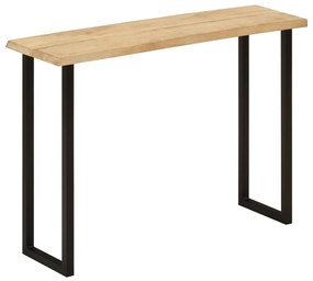 vidaXL Τραπέζι Κονσόλα με Live Edge 105x33x76 εκ. Μασίφ Ξύλο Μάνγκο