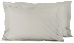 Ζεύγος Μαξιλαροθήκες Oxford (50x70) Das Home Best Line Γκρι