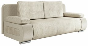 Καναπές κρεβάτι Comfivo 144, Λειτουργία ύπνου, Beige,  Αποθηκευτικός χώρος, 200x92x77cm, Πόδια: Πλαστική ύλη