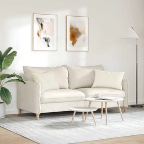 VidaXL Μαξιλάρι Καναπέ 2 τμχ. Βελούδο Κρεμ 60 x 40 cm