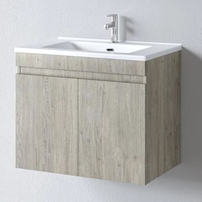 Martin Omega 75 Beige Oak - Βάση Επίπλου Με Νιπτήρα (75x45)