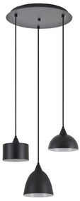 Φωτιστικό Οροφής  SE21-BL-B10-3BL-MS123 ADEPT FLEX Black Metal Shade Pendant+ - 51W - 100W - 77-8955