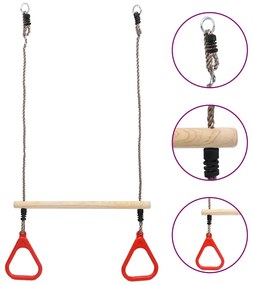 93153 vidaXL Ακροβατική Κούνια με Κρίκους