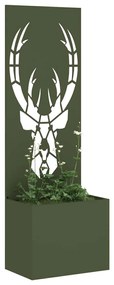 vidaXL Οθόνη Ιδιωτικότητας Κήπου Animal Print Λαδί 50 x 140 cm