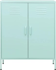 vidaXL Ντουλάπι Αποθήκευσης Χρώμα Μέντα 80 x 35 x 101,5 εκ. Ατσάλινο
