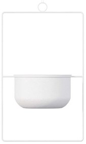 Κασπώ Κρεμαστό Parapet 247HFM1208 25x17x40cm White Aberto Design Μέταλλο