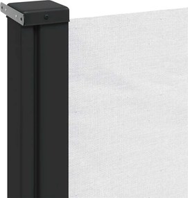 vidaXL Σκίαστρο Πλαϊνό Συρόμενο Λευκό 140 x 600 εκ.